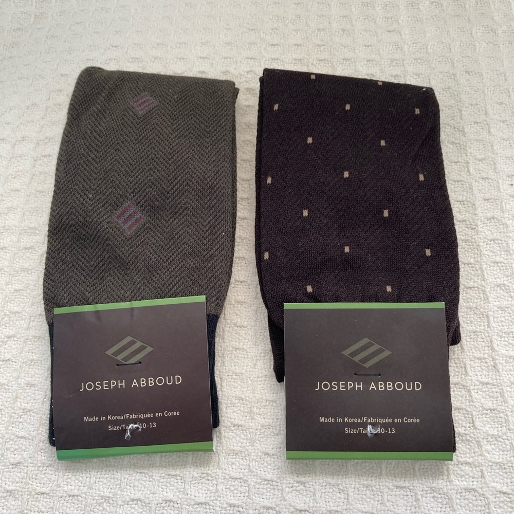 Joseph Abboud Mens 2 Pairs Cotton Blend Dress Socks
